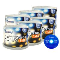 Smartbuy 25gb 6X Bd-r BDR Blu-ray Single Layer Logo Blank Data Recordable Media Disc Spindle Pack (300-Disc)