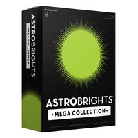Astrobrights Mega Collection 320 Sheets, 65 lb/176 gsm, Bright Green Colored Cardstock, 8 ½ x 11 - MORE SHEETS! (91629)