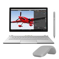 Microsoft Surface Book 2-in-1 Touchscreen Business Laptop with Perfromance Base, Core i7 up to 3.40 GHz, GTX 965M, 8GB RAM, 256GB SSD, Win 10 Pro w/ Surface Pen, Platinum Arc Mouse (Renewed)