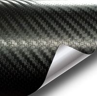 VViViD XPO Black Carbon Fiber 5ft x 1ft Car Wrap Vinyl Roll with Air Release Technology