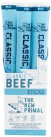 The New Primal 100% Grass-Fed Classic Beef Meat Stick, Whole30 & Paleo Approved, Gluten, Dairy & Soy Free, 1 Oz (Pack of 20)
