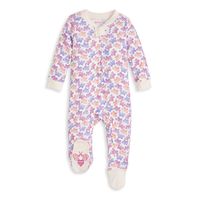 Burt's Bees Baby Baby Sleep & Play, Organic Pajamas, NB-9M One-Piece Zip Up Footed PJ Jumpsuit, Butterfly Fiesta, 3-6 Months