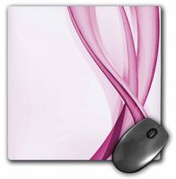 3dRose LLC 8 x 8 x 0.25 Inches Mouse Pad, Pink Abstract Ribbons (mp_101231_1)