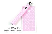 510 Threaded Battery Pen Vape Skin Wrap Decal Vinyl Sticker Pink LV