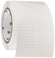 Brady THT-28-423-10 1.5" Width x 0.125" Height, B-423 Permanent Polyester, Gloss Finish White Thermal Transfer Printable Label (10000 per Roll)