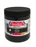 Speedball bl Acrylic Screen Printing Ink, 8 fl. oz, Black