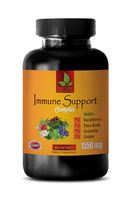 antioxidant and Immunity Booster - Immune Support Complex 1550 MG - Raspberry Extract Supplement - 1 Bottle 60 Capsules