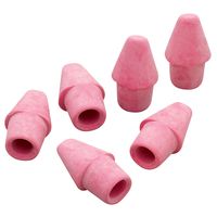Paper Mate Arrowhead Pink Pearl Cap Erasers, 144 Count