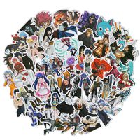 Fairy Tail Japanese Anime Waterproof Laptop Stickers Waterproof Skateboard Snowboard Car Bicycle Luggage Decal 50pcs Pack