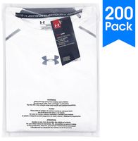 Spartan Industrial || 200 Count - 9" X 12" Self Seal Clear Poly Bags with Suffocation Warning for Packaging, T Shirts & FBA (More Sizes Available) - Permanent Adhesive
