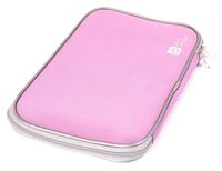 DURAGADGET Pink Water & Shock Resistant Soft Case with Dual Zips - Suitable for Use with Sylvania| SDVD7014-MBLUE Widescreen| SDVD7014-Black 7-Inch Portable DVD Player