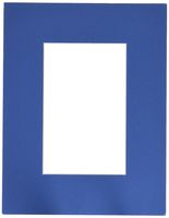 8.5x11 Yorktown Blue / Royal Custom Mat for Picture Frame with 4.5x7 opening size (Mat Only, Frame NOT Included)