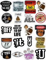 20 Pack Hard Hat Stickers, Tool Box Decals, USA Made 100% Vinyl