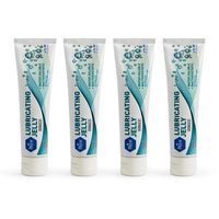 Medpride Lubricating Jelly Tube| 4fl Oz, 4 Pack| Water Soluble, Sterile, Bacteriostatic, Latex-Free| Gentle & Smooth Application|Ideal for Enema Equipment, Rectal Thermometer & More|Travel Size