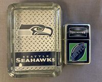 Seattle Seahawks Oil Lighter and Ashtray Gift Set
