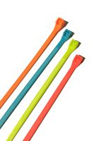 Gardner Bender 46-308FST Assorted Cable Ties, 8 inch, 75 lb, Electrical Wire and Cord Management, Nylon Zip Tie, 100 Pk, Fluorescent Blue, Green, Yellow & Pink
