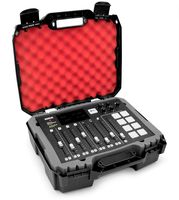 Casematix Studio Mixer Hard Case Fits Rode RODECaster Pro Podcast Production Studio and Accessories, Red Padded Foam Protection