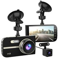 Full HD 1080P Dash Cam Front and Rear 290 Degree Super Wide Angle Car Camera Recorder 4.0" Screen Dash Camera for Cars with G-Sensor Motion Detection Parking Mode etc
