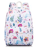 Leaper Lovely Floral Backpack Water-Resistant Children School Bag Satchel Pink