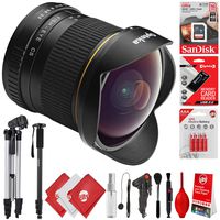 Opteka 6.5mm f/3.5 HD Aspherical Fisheye Lens & Removable Hood for Canon EOS 80D, 77D, 70D, 60D, 7D, 6D, 5D, 7D Mark II, T7i, T6s, T6i, T6, T5i, T5, SL1 & SL2 Digital SLR Cameras