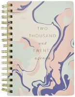 Fringe Vegan Leather Spiral 17 Month Dated Planner (Aug 2019 - Dec 2020), 5.75 x 8.25 Inches, Pas Liquid (113010)