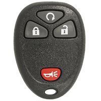 Keyless2Go Keyless Entry Car Key Replacement for Vehicles That Use 4 Button 15913421 OUC60270, Self-programming