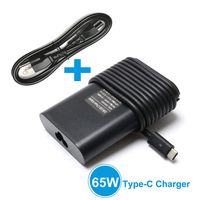 EMAKS 65W Type C USB C Charger Adapter HA65NM170 LA65NM170 DA65NM170 for Dell Latitude 12 5285 5289 5290 7275 7285 7370 7389 7390;Dell XPS 12 13 15 9250 9343 9350 9360 9365 9370 Laptop,with 6ft Cord
