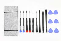 15 Pcs MacBook Repair Tool Kit , Screwdrivers, Opening pick, Plastic Spudger and Tool Bag for MacBook Air Retina Pro