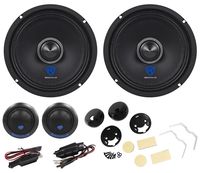 Pair Rockville 6.5" Component Car Speakers w/Kevlar Cones+Silk Dome Neo Tweeters