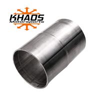 2.5" ID to 2.5" ID Universal Exhaust Pipe to Pipe Coupling Coupler Joiner Connector 304 Stainless Khaos Motorsports