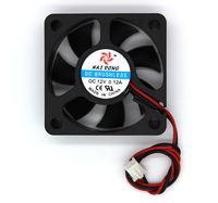 DC 12V 50mmx50mmx15mm 7 Vanes PC CPU Computer Cooling Fan w Metal Finger Guard
