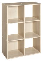 ClosetMaid 4176 Cubeicals Organizer, 6-Cube, Birch