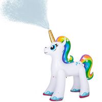 JOYIN Inflatable Unicorn Yard Sprinkler, Lawn Sprinkler for Kids, 4 Feet Tall