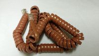 Peach 12' Telephone Handset Cord