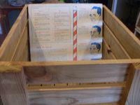 Lp Record Wood Crate 20 X 13x 14 Holds 100-125 Hard Pine Wood Made in The USA