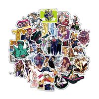 Anime JoJo's Bizarre Adventure Waterproof Laptop Stickers Waterproof Skateboard Snowboard Car Bicycle Luggage Decal 50pcs Pack (JoJo's Bizarre Adventure)