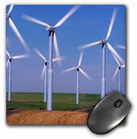 3dRose LLC 8 x 8 x 0.25 Inches Mouse Pad, USA, Washington, Wind Turbines Energy, Charles Crust (mp_95201_1)