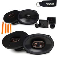 Infinity Reference - REF-9630CX 6x9 2-Way Component System, and REF-9633IX 6x9 3-Way Car Audio Speakers Package