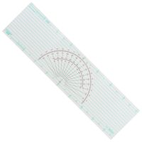 Westcott Course Protractor Plotter Ruler, 15", Transparent (P-72)
