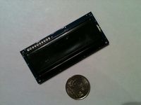 Serial LCD Module 16x2 Amber on Black for Arduino