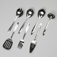 Chef Craft 42061 Stainless Steel Serving Tool Set, Silver