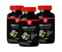 Depression and Anxiety Supplements - Mood Support Complex - Chamomile Supplements for Sleep - 3 Bottles 180 Vegetable Capsules