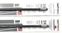 Lot of 2 Everhardt TSM2-B 3/4 Wave 2 ft Fiberglass œSuper Flex CB Radio Antenna - Black