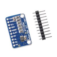 Qunqi ADS1115 16 Byte 4 Channel I2C IIC ADC Module Precised Analog Digital Converter Develop Board for Arduino Raspberry Pi