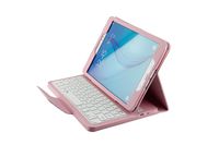 Lrufodya Keyboard Case for 2015 Galaxy Tab A Tablet 9.7 inch (SM-T550 / P550), Ultra-Thin Slim Detachable PU Leather Detachable Keyboard Stand Case/Cover for Samsung Tab A 9.7 T550, Pink