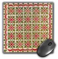 Print of Pennsylvania Quilt From 1845 - Mouse Pad, 8 by 8 inches (mp_204293_1)