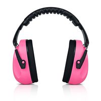HEARTEK Kids Ear Protection Noise Reduction Children Protective Earmuffs - Sound Cancelling Hearing Muffs for Toddler, Baby, Infants - Adjustable, Foldable with Travel Bag - Pink