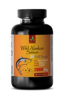 Immune System Support Supplement - Wild Alaskan Salmon Oil 2000 mg - Rich in Omega 3 Fatty ACIDS - Alaskan Salmon Oil - 1 Bottle 90 Softgels