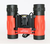 YST PRODUCTS Red Binoculars 8x21 Real Kids/Adult Binoculars for Birds Watching, Compact Binoculars, Children's Binoculars, Lightweight Binoculars for Traveling, Small Boys and Girls Binoculars