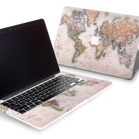 ZizzStore MacBook Hard Case and Keyboard Decal Set Protective Hard Shell with Vinyl Sticker Around Keyboard for (12-inch (A1534 & MLHC2), Old World Map)